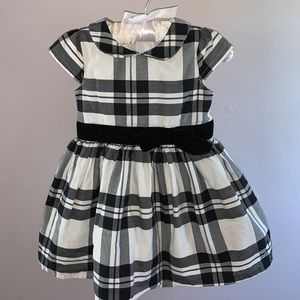 Plaid White and Black Carter’s Dress 18 months
